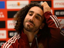 Cucurella, concentrado con la Selección Española, defendió el proceso de transición en el Real Madrid y celebró la presencia de más compañeros de equipo. EFE/E. Alonso