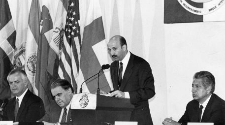Carlos Salinas de Gortari ofreció un discurso para inaugurar la trigésima quinta Asamblea de Gobernadores del Banco Interamericano de Desarrollo (BID). EL INFORMADOR