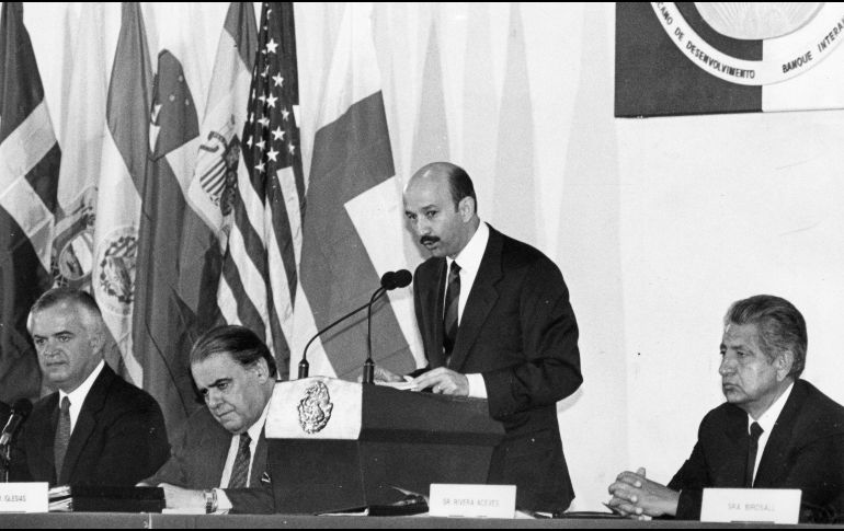 Carlos Salinas de Gortari ofreció un discurso para inaugurar la trigésima quinta Asamblea de Gobernadores del Banco Interamericano de Desarrollo (BID). EL INFORMADOR