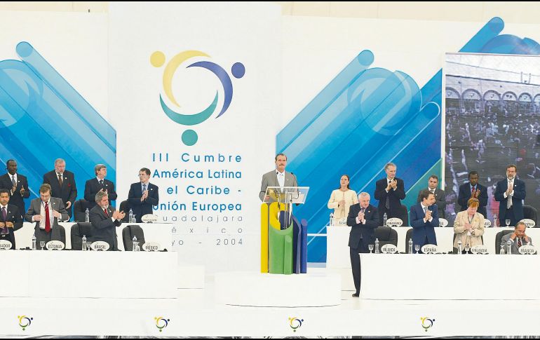 La llegada de mandatarios y representantes de ambas regiones comenzó desde el 27 de mayo de 2004, un día antes de la inauguración de la Cumbre. EL INFORMADOR/Archivo