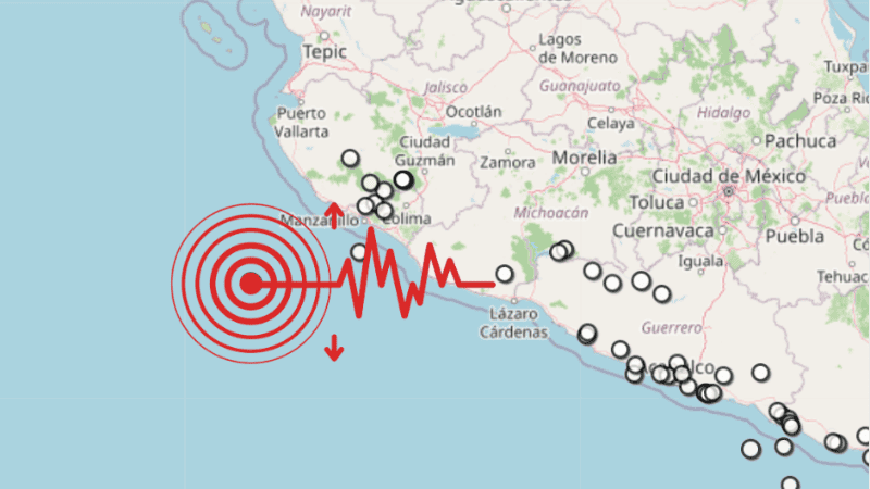 &nbsp;Sismo en Jalisco. ESPECIAL / SSN