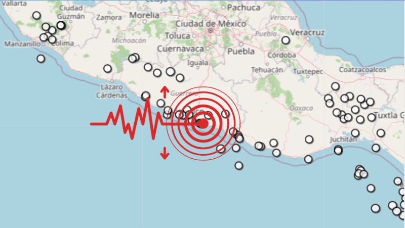 &nbsp;Sismos en Guerrero. ESPECIAL / SSN