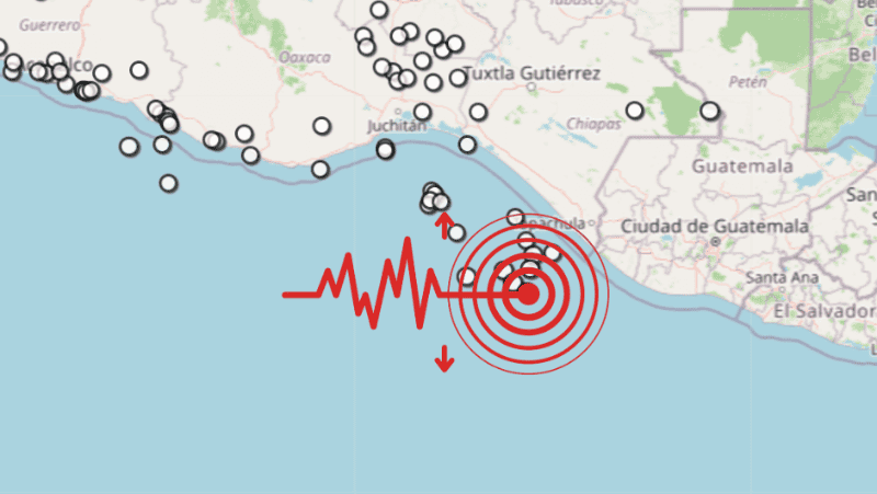&nbsp;Sismo en Chiapas. ESPECIAL / SSN