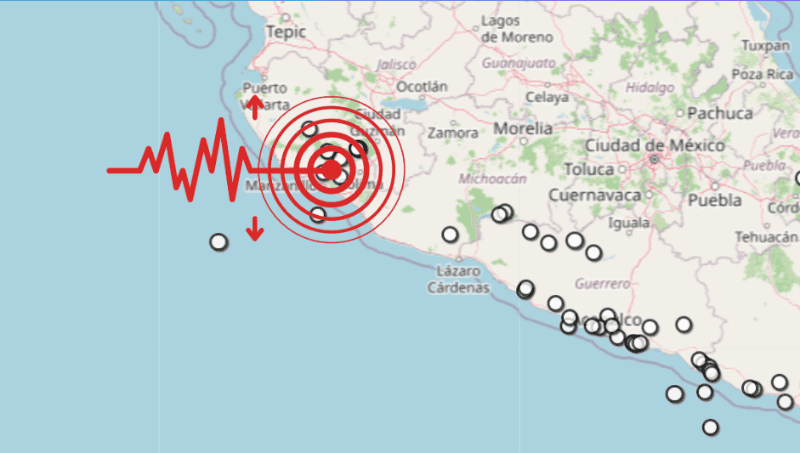 &nbsp;Sismo en Colima. ESPECIAL / SSN