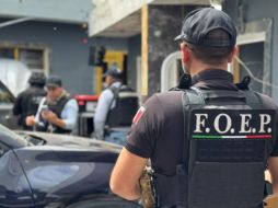 Fue desplegada la unidad de Drones, y el Grupo de Operaciones Tácticas (GOT) en La Calera en Tlajomulco. ESPECIAL / SSE
