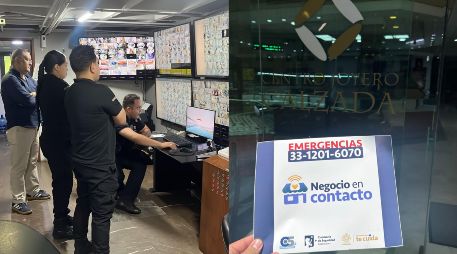 El sistema instantáneo enlaza el recinto de forma silenciosa y en tiempo real con el C5 Guadalajara. ESPECIAL / Policía de Guadalajara