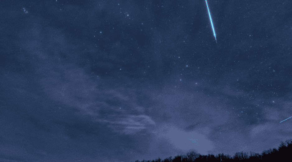 A diferencia de otras lluvias de meteoros, las Dracónidas pueden comenzar a observarse poco después del anochecer. CANVA