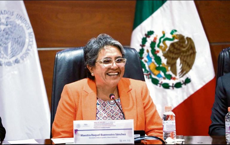 Raquel Buenrostro Sánchez, titular de la Secretaría Anticorrupción y Buen Gobierno. ESPECIAL