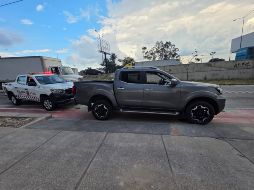 La camioneta quedó asegurada y fue reconocida por su propietario. ESPECIAL/Policía de Tlaquepaque