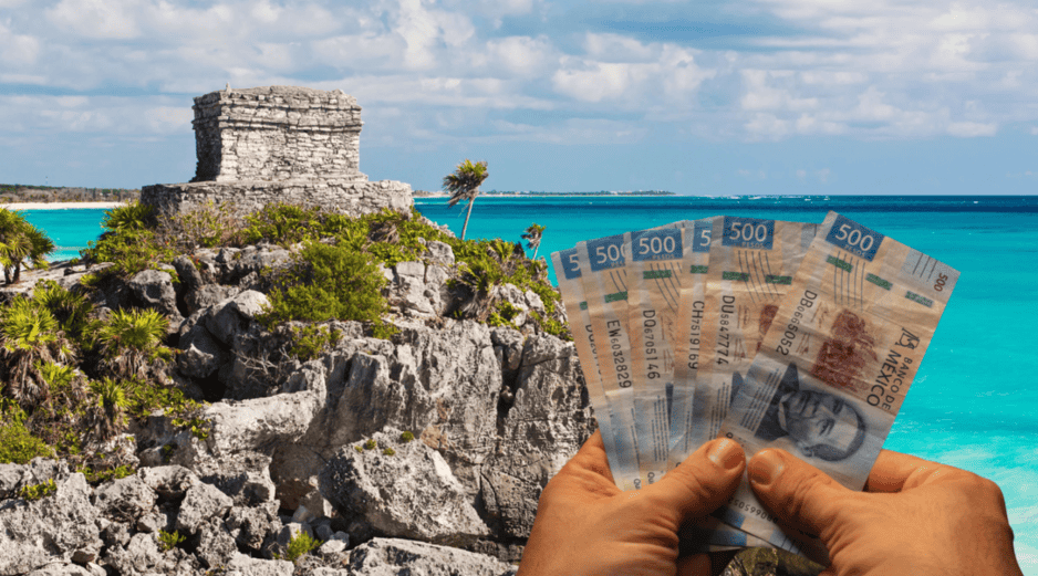 Sheinbaum aseguró que la reducción de vuelos a Tulum se debe al incremento en el precio de la turbosina y sostuvo que la disminución se ha registrado no sólo en México, sino en todo el mundo. ESPECIAL / CANVA