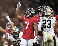 Brian Robinson. El corredor lideró el ataque terrestre de los Falcons con 145 yardas y dos anotaciones ante los Saints. AP/E. Hall