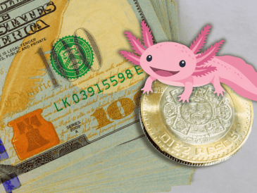 En promedio, la compra de dólares se ubica alrededor de los 17.06 pesos, mientras que la venta ronda los 18.19 pesos. ESPECIAL / CANVA