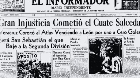 Ya son 75 años de aquel controversial partido que le otorgó al Atlas su primer campeonato de liga en la historia del futbol mexicano. EL INFORMADOR / ARCHIVO
