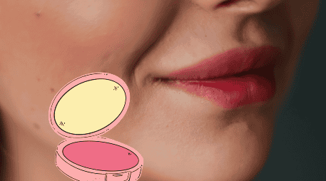 El anti-blush convierte el rubor en un elemento secundario del maquillaje. ESPECIAL/Canva