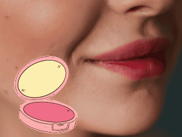 El anti-blush convierte el rubor en un elemento secundario del maquillaje. ESPECIAL/Canva