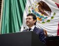 Marath Bolaños habló de la "Primavera de los Derechos Laborales" de la 4T durante su comparecencia en San Lázaro. CORTESÍA