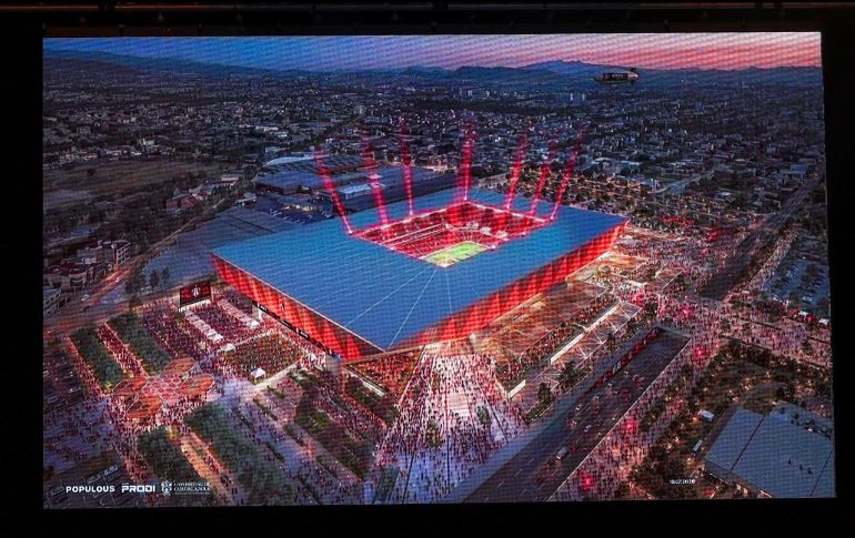 Atlas reveló el proyecto de su nuevo estadio, que tendrá capacidad para 40 mil 070 aficionados. EL INFORMADOR / A. Navarro