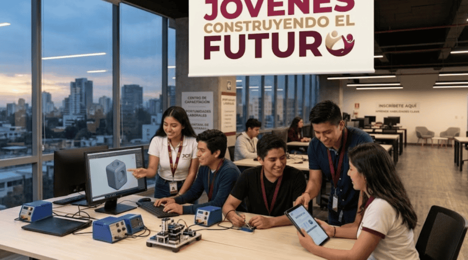 Las autoridades recomiendan consultar únicamente la información difundida por la Secretaría del Trabajo y Previsión Social, el Gobierno de México, el Banco del Bienestar, el IMSS y los canales oficiales de Jóvenes Construyendo el Futuro. ESPECIAL/CHATGPT