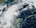 Según el NHC, "Simón" podría evolucionar hasta convertirse en un huracán de categoría 3. EFE/NOAA-NHC