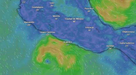 La Unidad Estatal de Protección Civil y Bomberos del Estado instó a la población a evitar zonas inundadas, no cruzar arroyos y mantenerse en un lugar seguro. WINDY