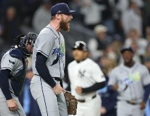Los Yankees quedaron eliminados de la postemporada tras caer ante los Rays en un cerrado tercer encuentro de la Serie Divisional. AFP.