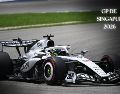 Sergio "Checo" Pérez buscará su mejor versión con Cadillac en el exigente circuito nocturno de Marina Bay. ESPECIAL / AFP y CANVA