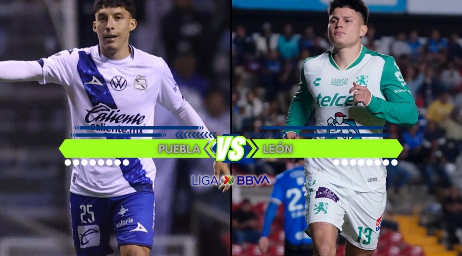 La Franja del Puebla recibe a los Panzas Verdes de León en el inicio de la J11. ESPECIAL / IMAGO7 y CANVA