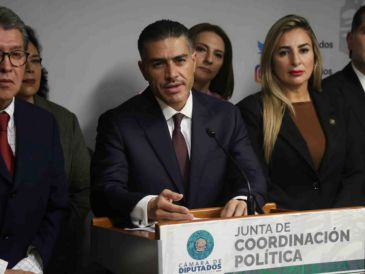 García Harfuch agregó que está concentrado en combatir diferentes crímenes que se cometen en México, como la extorsión y la desaparición de personas, por instrucción del Ejecutivo federal. SUN / C. MEJÍA