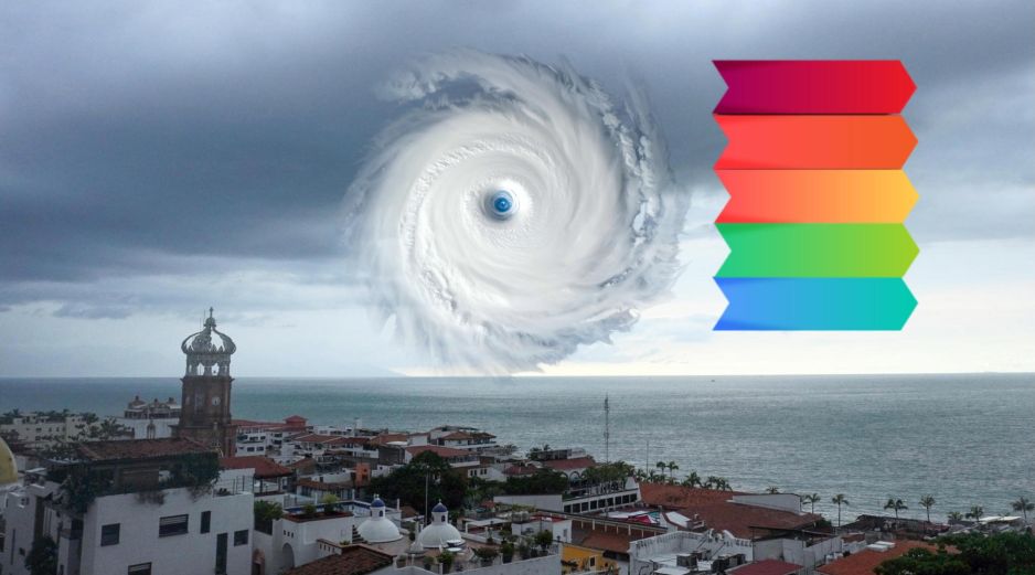 Los colores de la alerta se relacionan con dos factores principales: el acercamiento del ciclón a la costa o al área afectable, y el alejamiento respecto de esa zona. ESPECIAL / EFE y CANVA