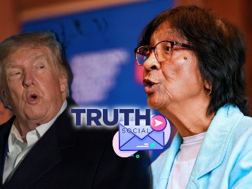 A través de un mensaje de otro usuario, Trump criticó a "Navi" Pillay, la galardonada con el Nobel de la Paz este viernes. EFE / ARCHIVO