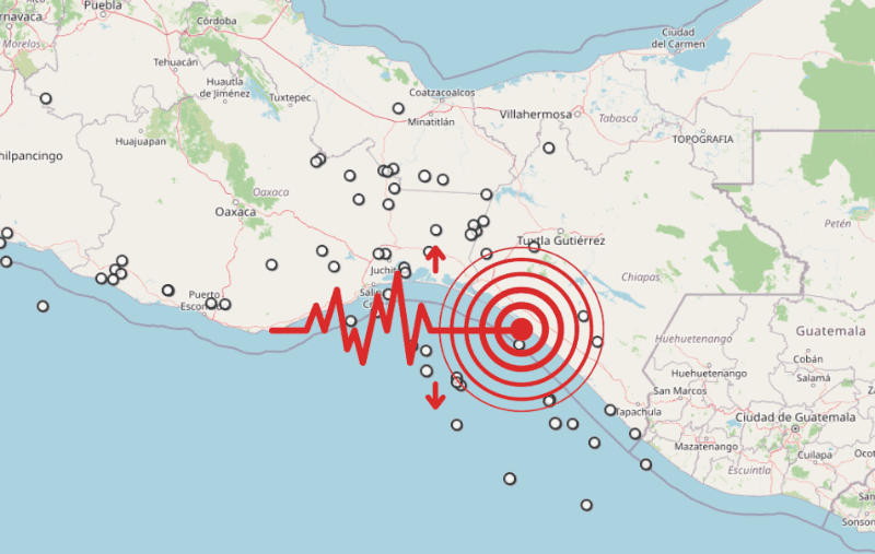 &nbsp;Sismo en Chiapas. ESPECIAL / SSN