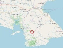 Imagen difundida en la cuenta en X @igcpanamaup del Instituto de Geociencias de la Universidad de Panamá del epicentro de un terremoto de 7.6 de magnitud que sacudió este viernes el sureste de Panamá. EFE/ @igcpanamaup