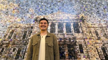 El mosaico permanecerá expuesto durante todo el mes de octubre. EL INFORMADOR / H. NAVARRO