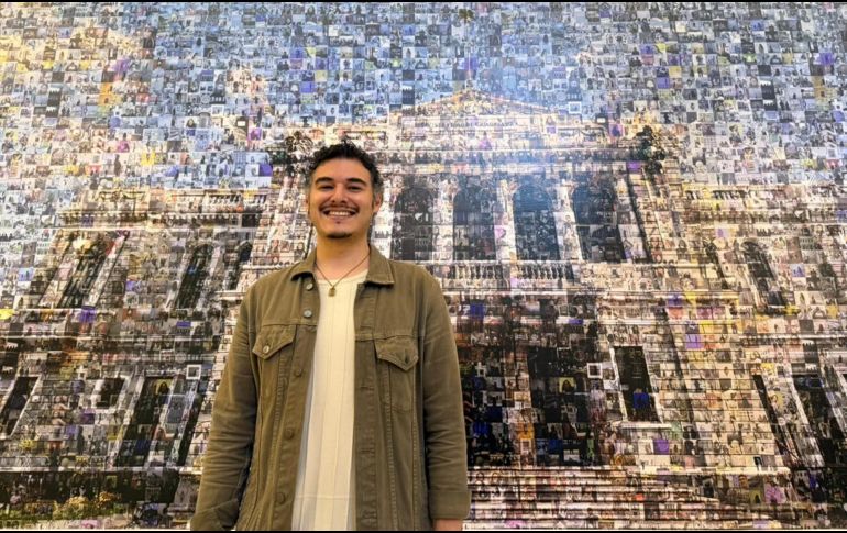 El mosaico permanecerá expuesto durante todo el mes de octubre. EL INFORMADOR / H. NAVARRO