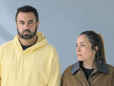 Frank Rodríguez y Nora Cervantes, en una escena de la cinta “Tiempos grises”. ESPECIAL