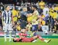 Miguel Borja. El delantero (#93) despertó la ilusión de la afición azulcrema con su ingreso, aunque no logró marcar y recibió la tarjeta roja en los minutos finales. IMAGO7