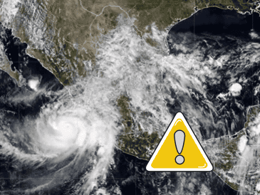 El SMN advirtió que las lluvias fuertes, muy fuertes, intensas, torrenciales y extraordinarias pueden ocasionar crecidas de ríos y arroyos, deslaves, inundaciones y encharcamientos. CONAGUA