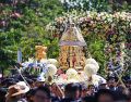 La Virgen de la Expectación caminó los 9.2 kilómetros de recorrido acompañada por miles de fieles romeros. EL INFORMADOR/A. Navarro