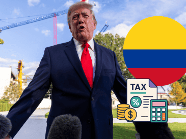 La agresiva política comercial de la actual administración estadounidense ha impactado a 60 economías alrededor del mundo. Mientras que a naciones como Colombia y otros países andinos se les ha aplicado la tasa del 12.5%, a socios comerciales como México se les impuso un arancel del 10%. EFE/S. Thew CANVA