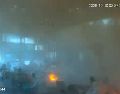 Difunden un impactante video del ataque con misiles al aeropuerto de Riad, Arabia Saudita, atribuido a los rebeldes hutíes. AFP/SAUDI MEDIA MINISTRY