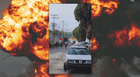 A través de redes sociales, comenzaron a circular videos en los que se observa la fuerza de la explosión y a varias personas corriendo. X / @UniversalPuebla