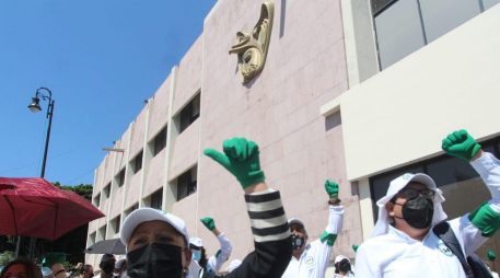 La protesta se suma a las consignas nacionales, donde las y los trabajadores exigen un incremento del 10 % directo al salario base. SUN / ARCHIVO