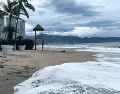La Secretaría de Turismo del Gobierno de Jalisco comunicó que el fenómeno meteorológico se aleja de la costa. ESPECIAL/Protección Civil Puerto Vallarta