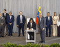 Al término de sus reuniones diplomáticas en Washington, Dinorah Figuera confirmó a medios internacionales que la delegación opositora cuenta con "todo el respaldo" de la Casa Blanca para el proceso de reinstitucionalización del país. EFE/ARCHIVO