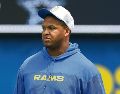Alaric Jackson. El tackle fue sancionado tras un altercado ocurrido al finalizar el partido contra Buffalo. AFP