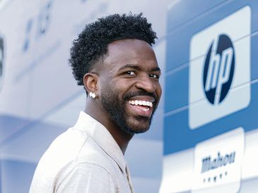 Vinícius Júnior. El brasileño enfrenta una creciente competencia por la titularidad en el ataque del Real Madrid. EFE
