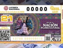 El billete del Sorteo Mayor 4031 conmemoró el Día de la Nación Pluricultural. X/lotenal