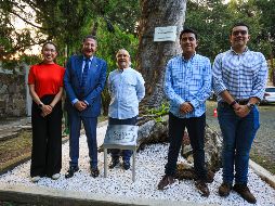 En la develación de la placa, Frangie destacó cómo las y los vecinos se han apropiado de la colonia en cada nueva intervención propuesta. EL INFORMADOR/J. Acosta