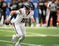 Bo Nix. El mariscal buscará recuperar su mejor nivel ante Seattle, después de un inicio de temporada marcado por la irregularidad. AP/G. Bull