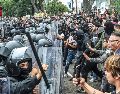 La CIDHPDA pide investigar abusos policiales durante protesta por el agua en Guadalajara. EL INFORMADOR/A. Navarro